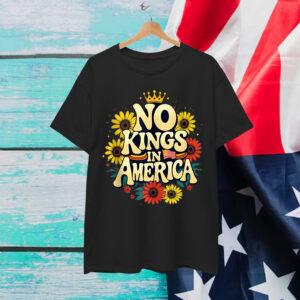 No King In American Retro Floral T-Shirt