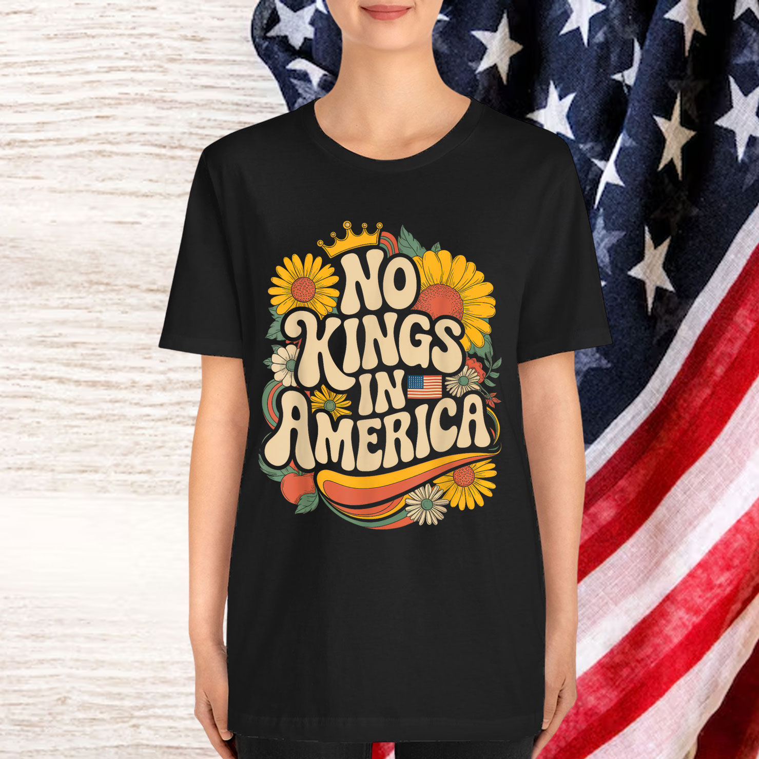 No King In American T-Shirt