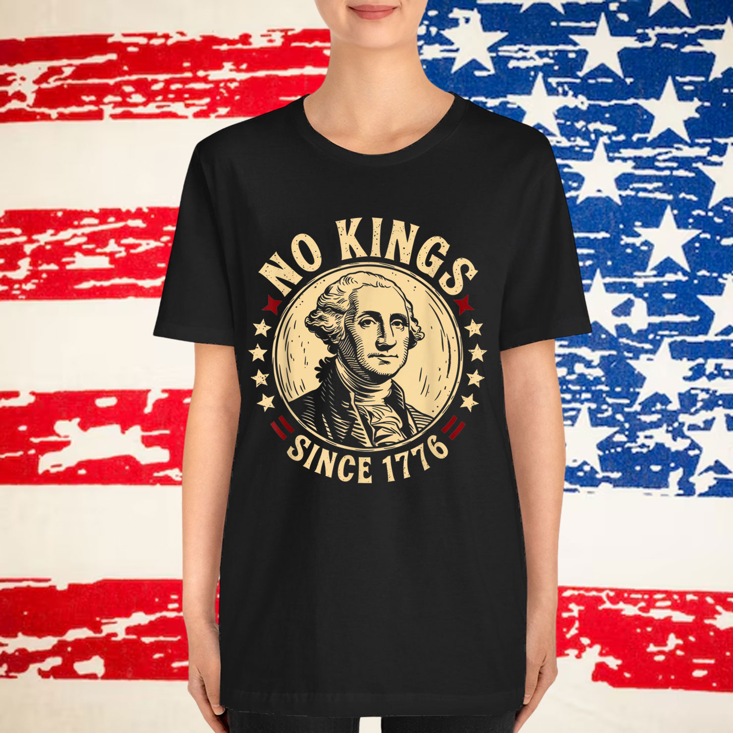 No Kings In America 1776 T-Shirt