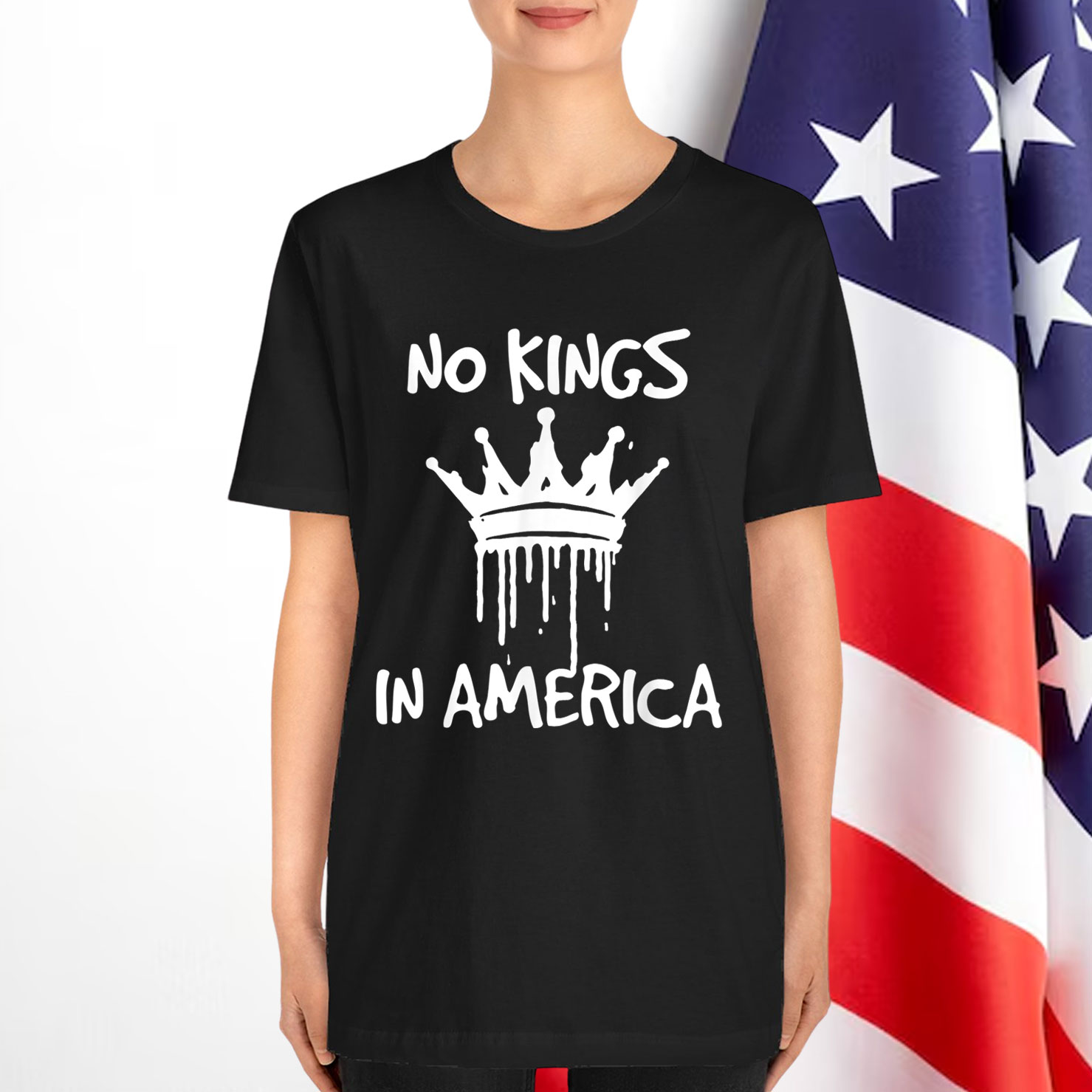 No Kings In America Democracy Court Ruling Saying T-Shirt