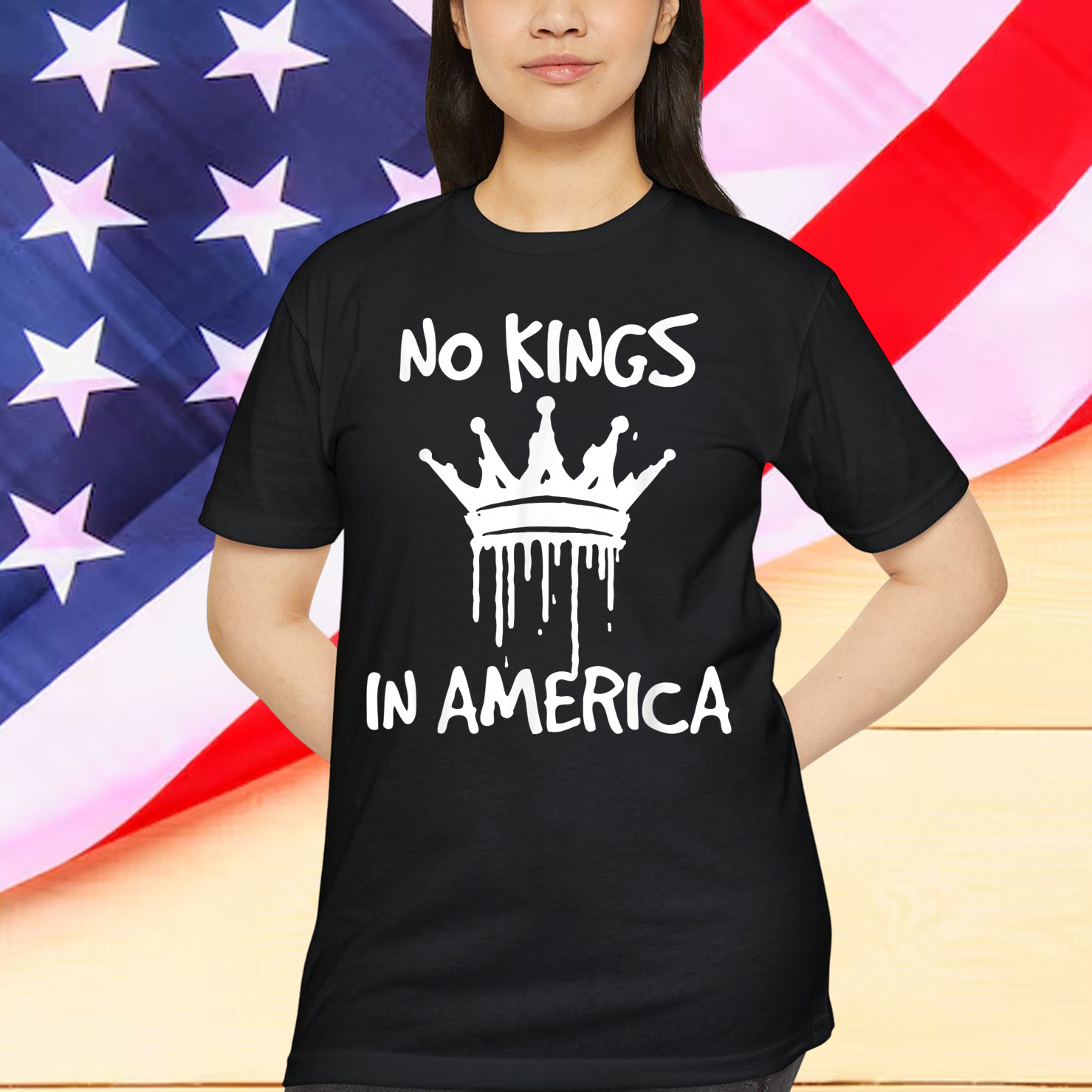No Kings In America Democracy Court Ruling Saying T-Shirt