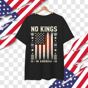 No Kings In America Patriotic Democracy Vintage T-Shirt