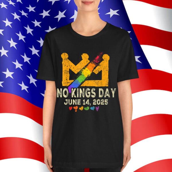 No Kings In America Patriotic LGBT Pride Trans Patriotic T-Shirt