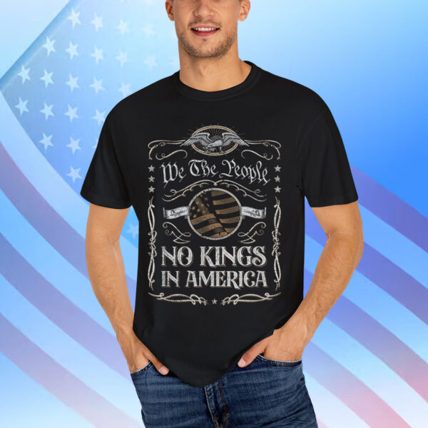 No Kings In America Patriotic Retro 4th Of July T-Shirt