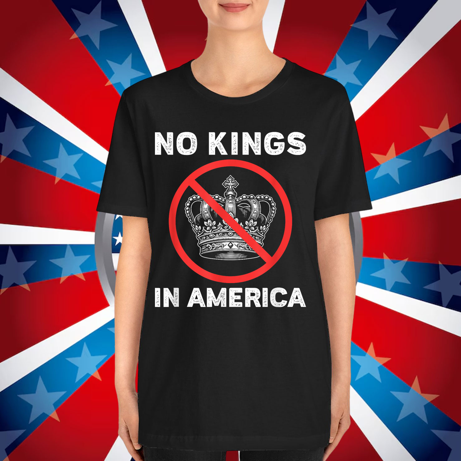 No Kings In America Political Protest T-Shirt
