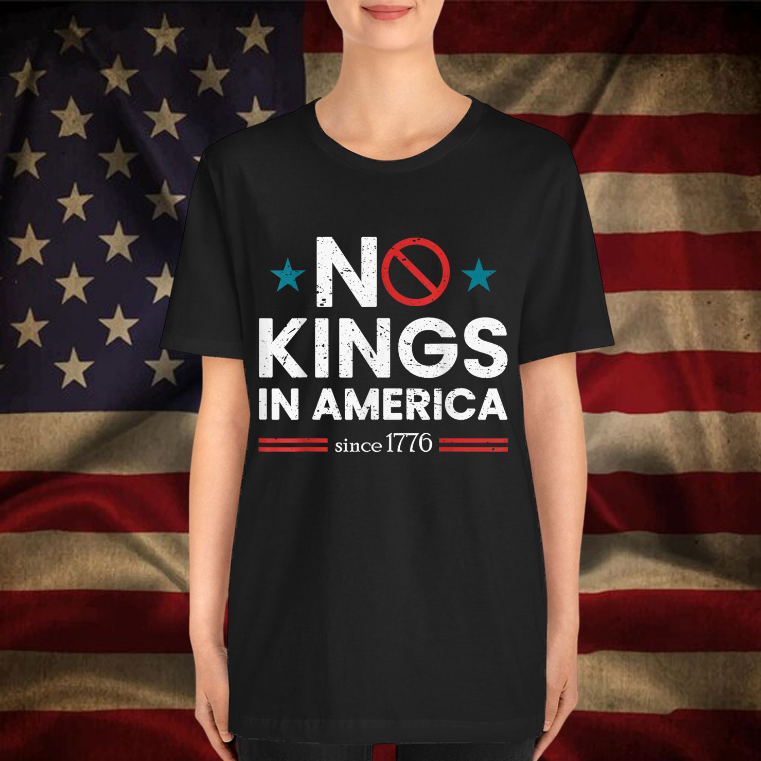 No Kings In America Since 1776 4th T-Shirt