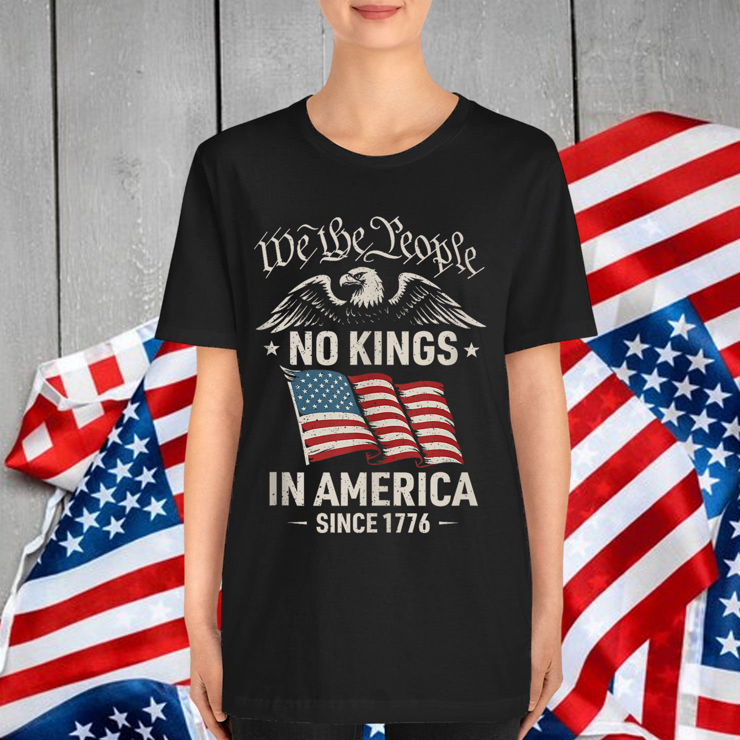 No Kings In Since 1776 America People Political T-Shirt