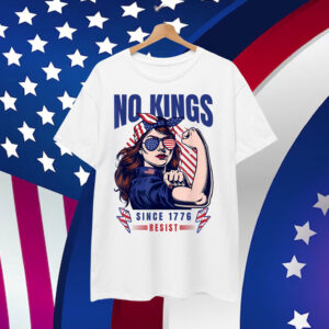 No Kings In America Since 1776 Patriotic Feminism Statement T-Shirt