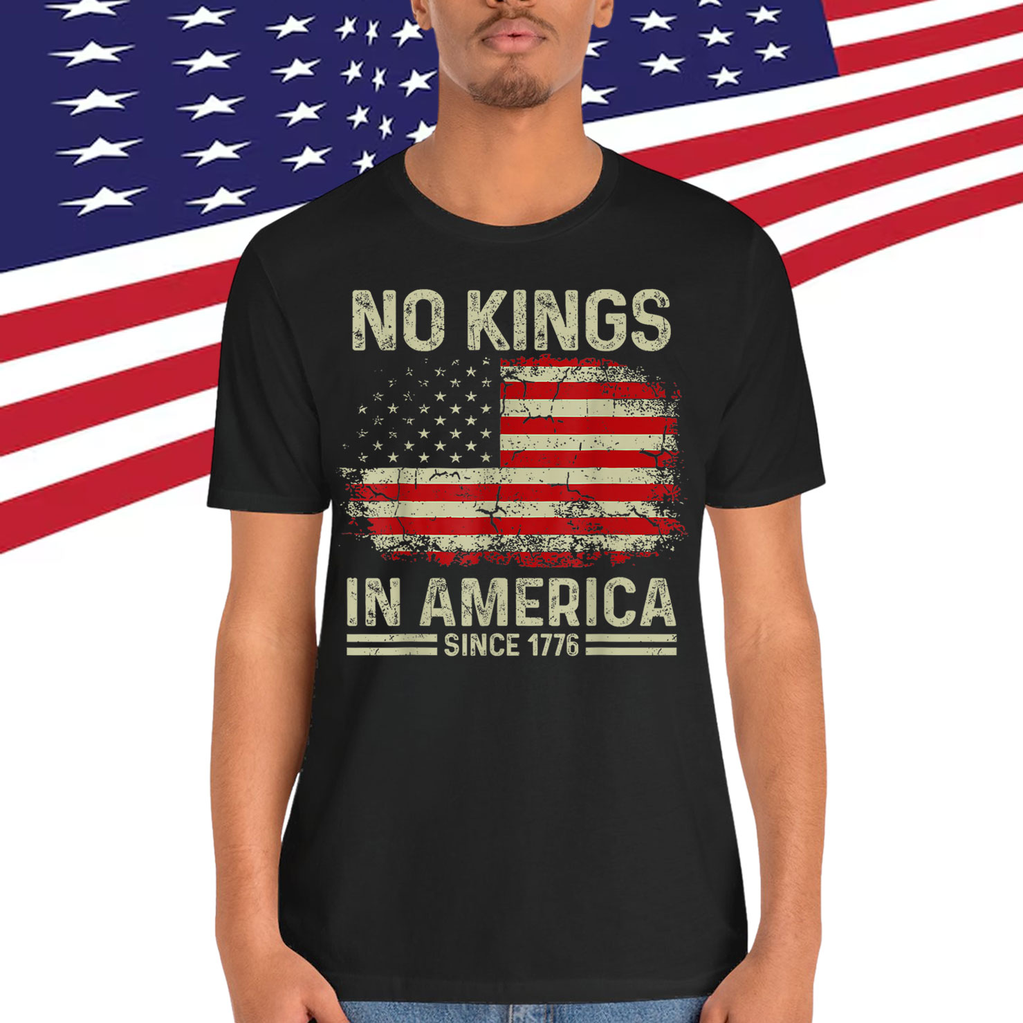 No Kings In America Since 1776 Patriotic T-Shirt