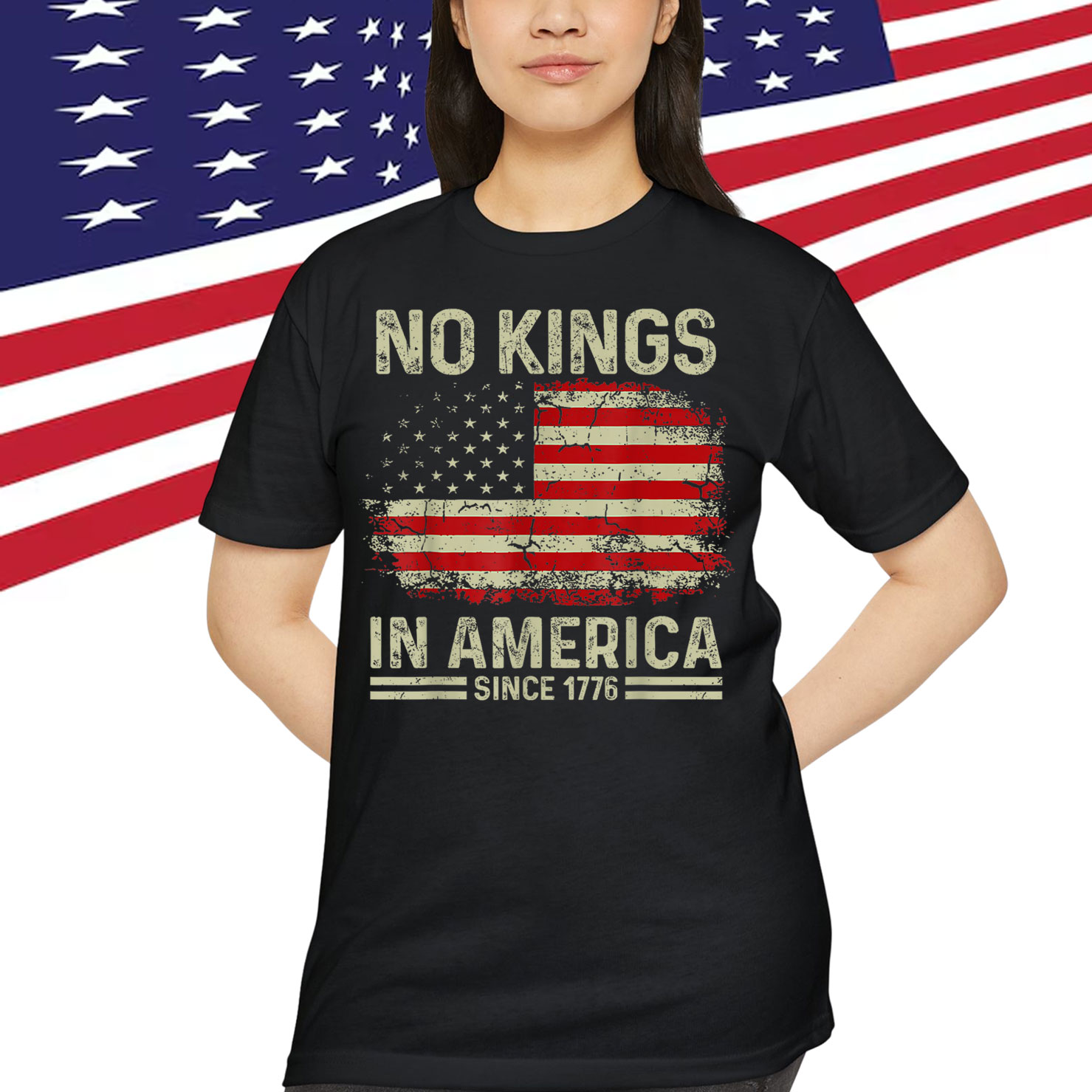 No Kings In America Since 1776 Patriotic T-Shirt