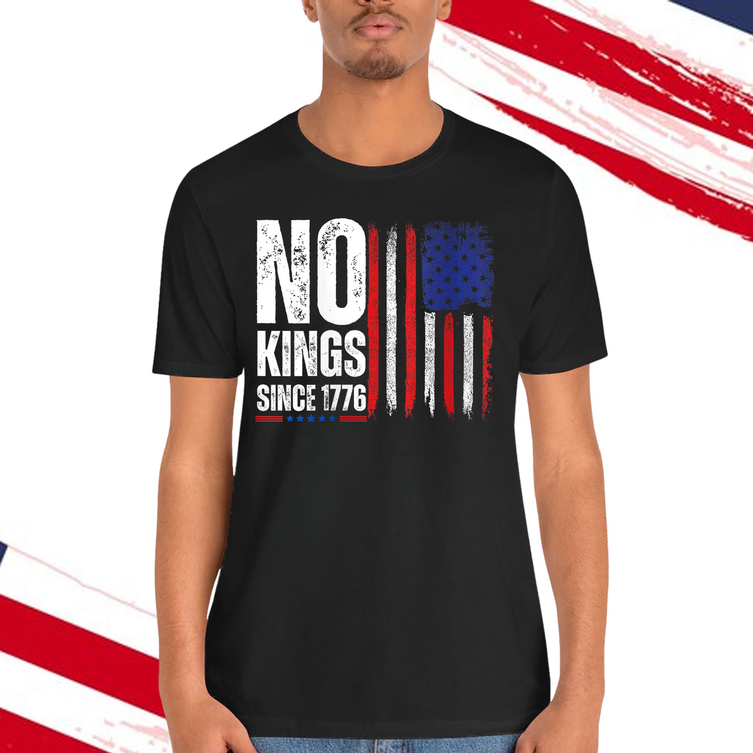 No Kings In America Since 1776 Save Democracy T-Shirt