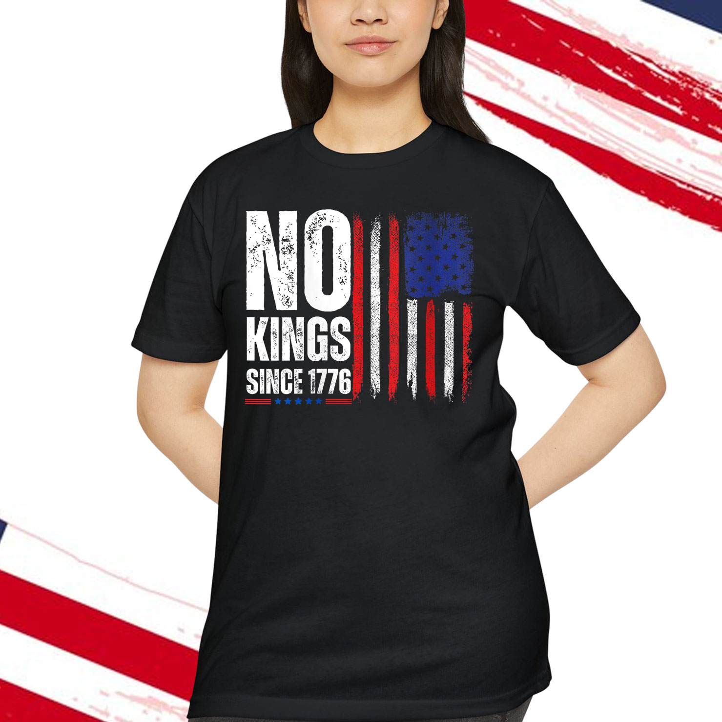 No Kings In America Since 1776 Save Democracy T-Shirt