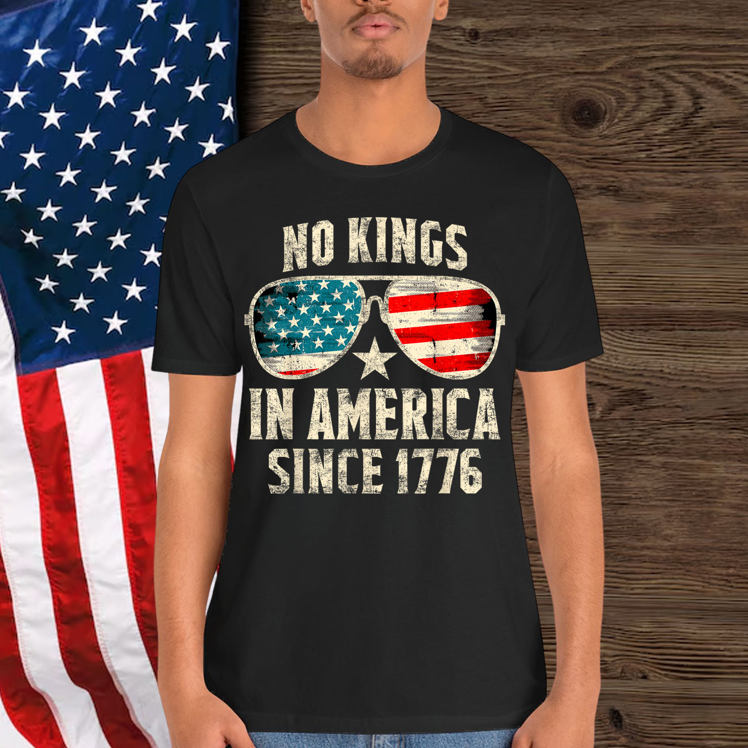 No Kings In America Since 1776 T-Shirt
