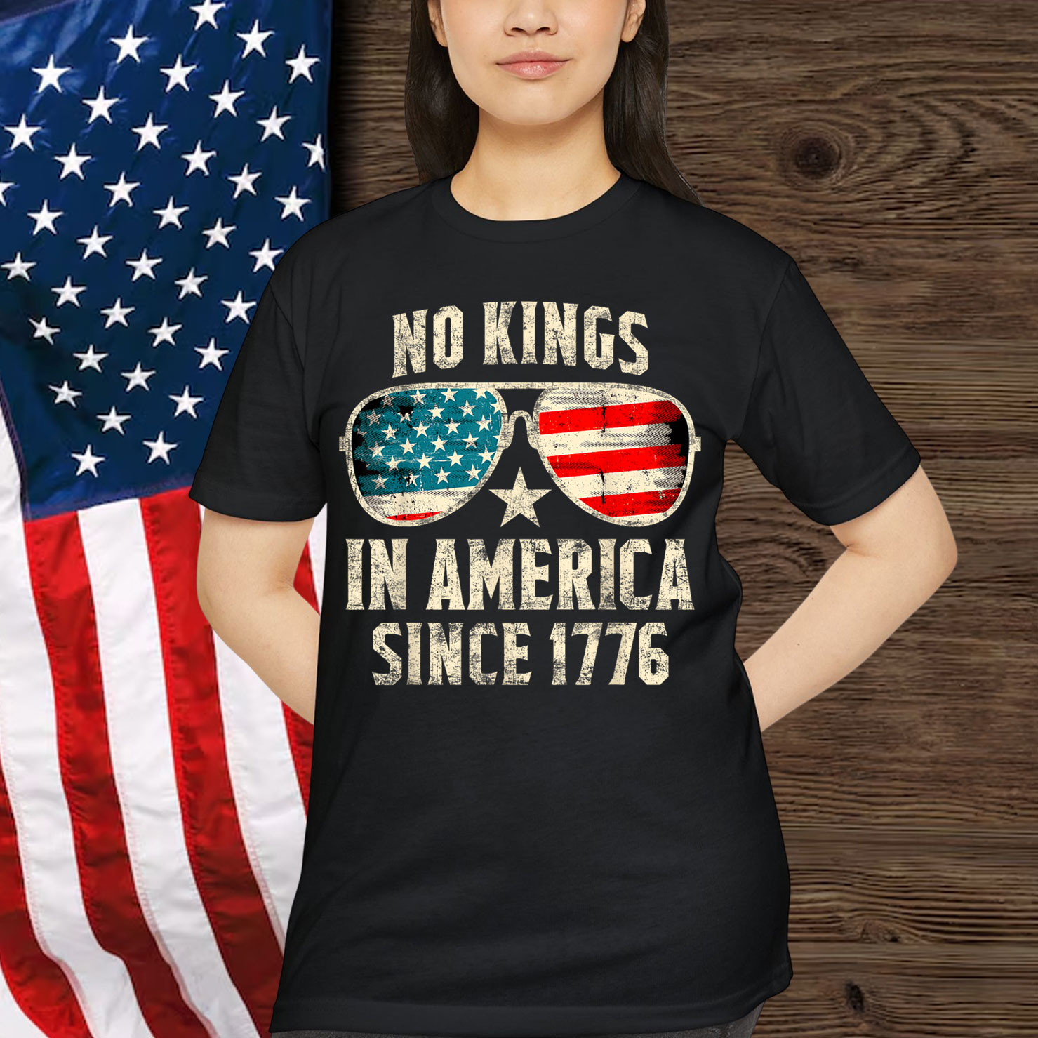 No Kings In America Since 1776 T-Shirt