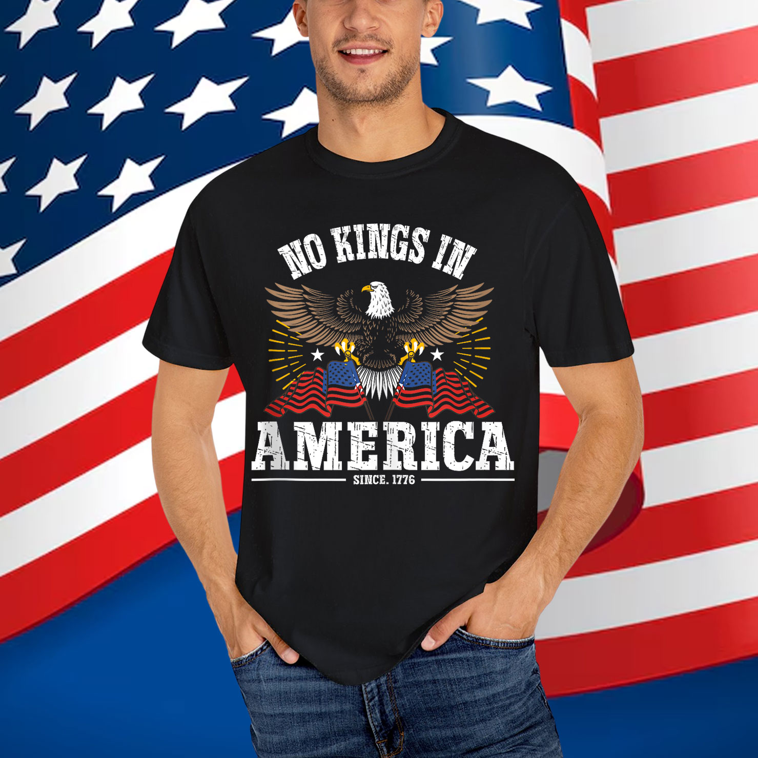 No Kings In America Since 1776 T-Shirt