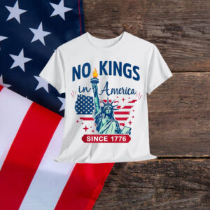 No Kings In America Since 1776 USA Flag Political T-Shirt