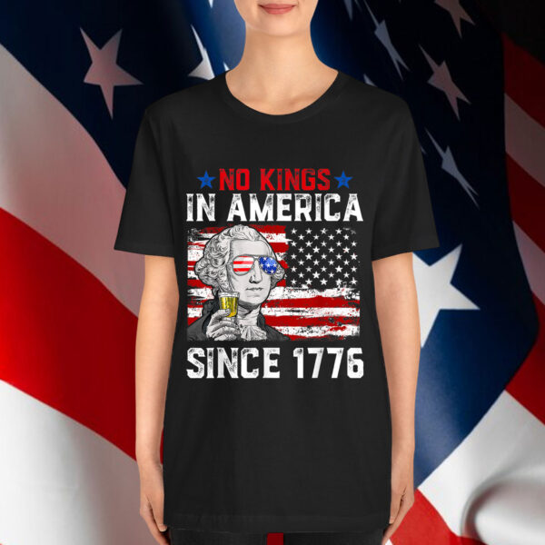 No Kings In America Since 1776 Vintage Patriotic USA T-Shirt