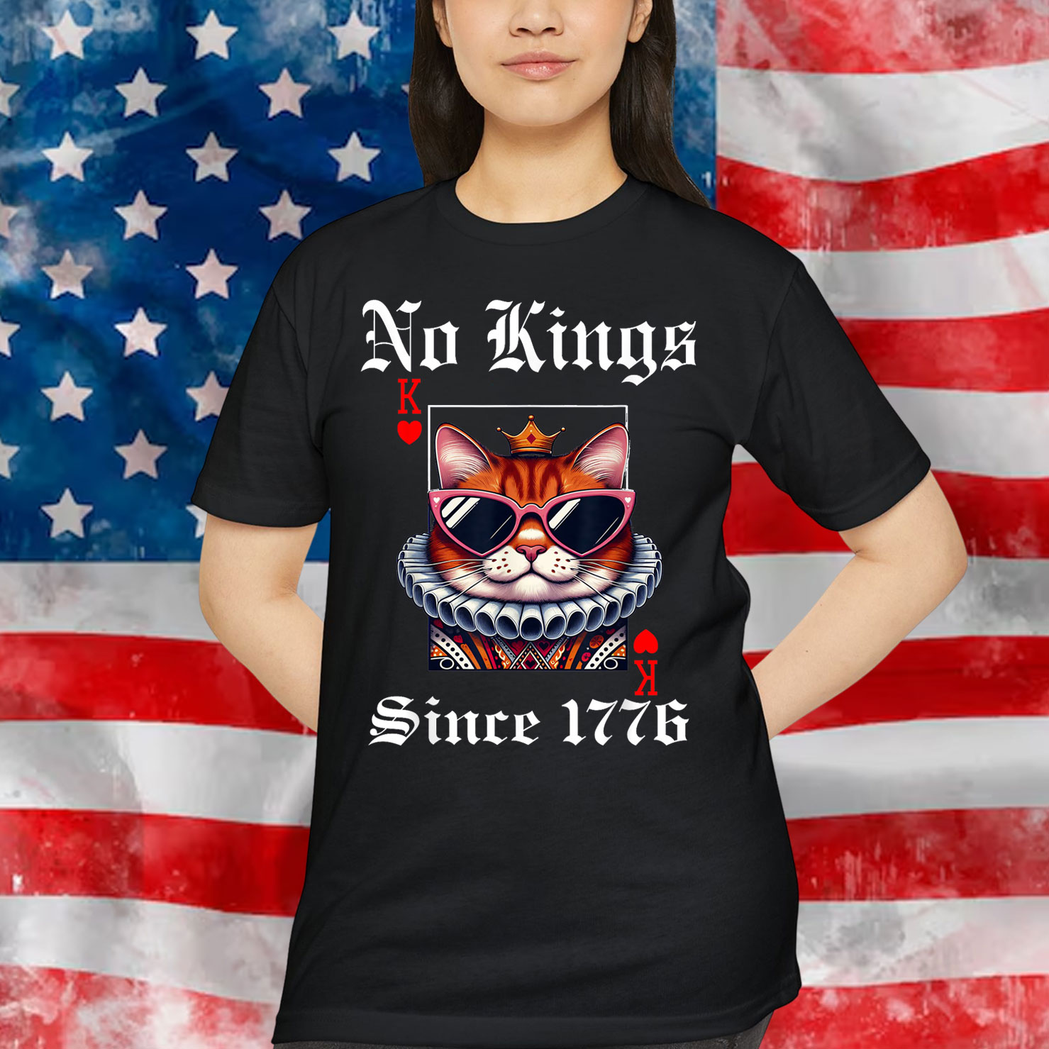 No Kings In America Since 1776 We The People For T-Shirt