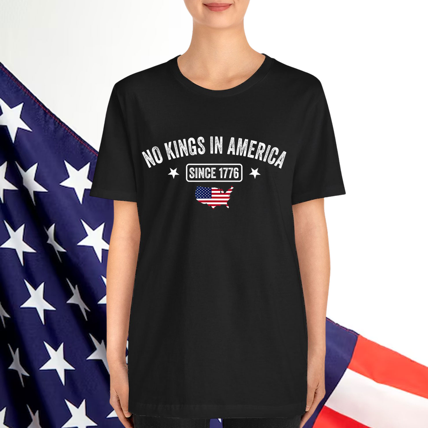 No Kings In America Since 1776 We The People USA T-Shirt