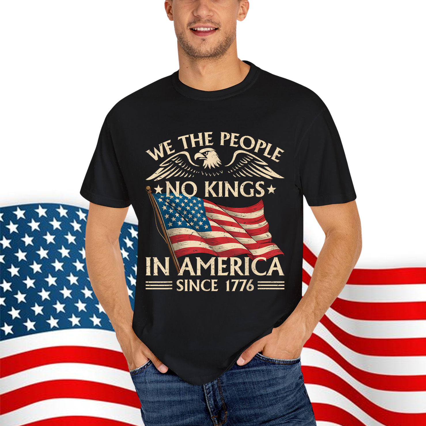 No Kings In America Since 1776 We The People T-Shirt
