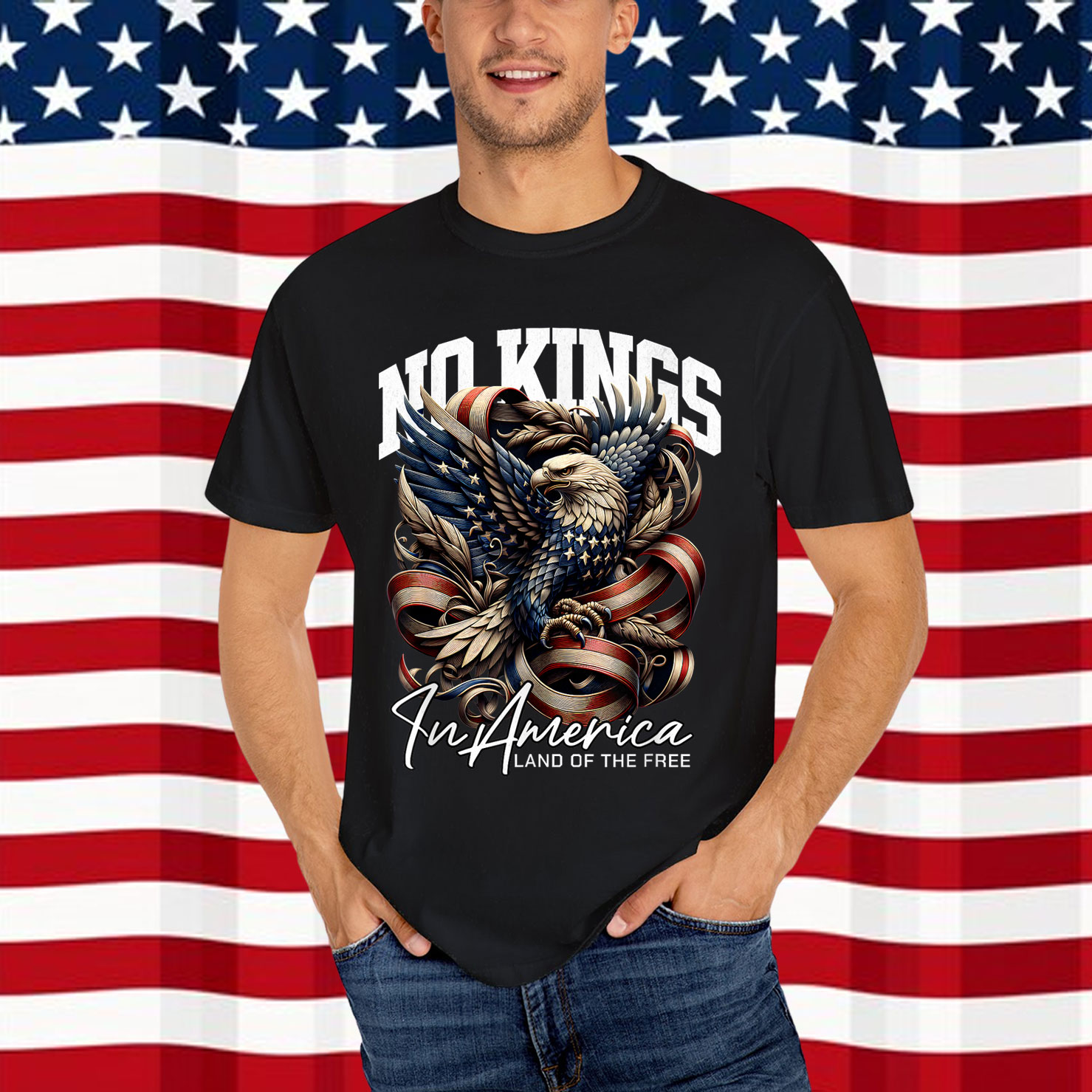No Kings In America People T-Shirt