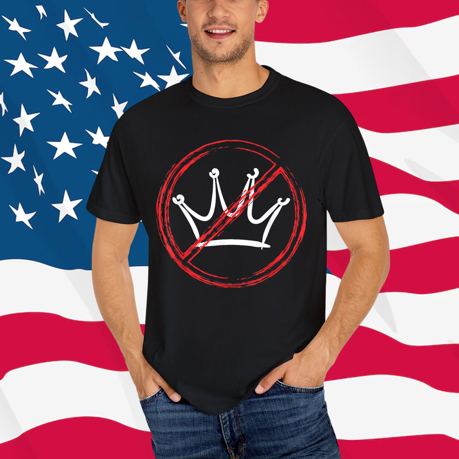 No Kings In America T-Shirt