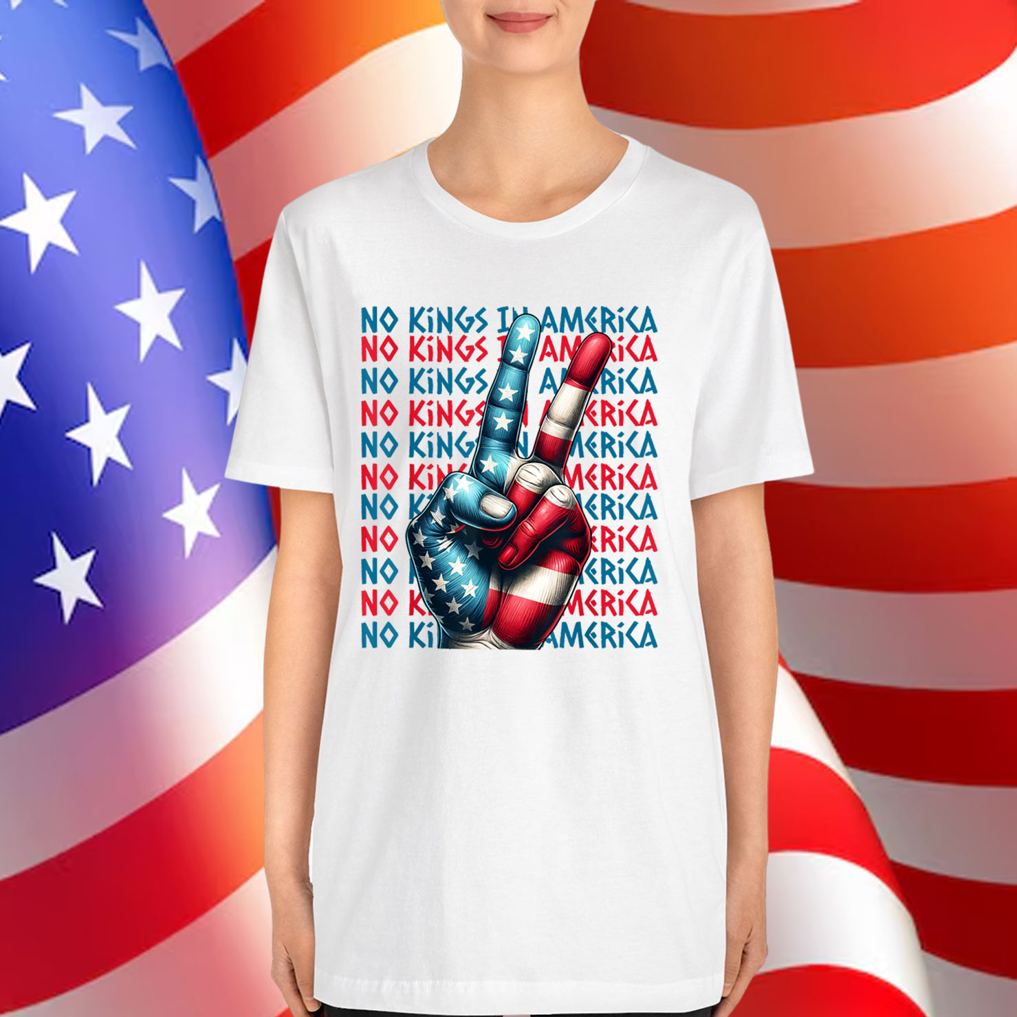 No Kings In America People T-Shirt