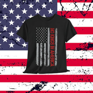 No Kings In America US Flag Vintage T-Shirt