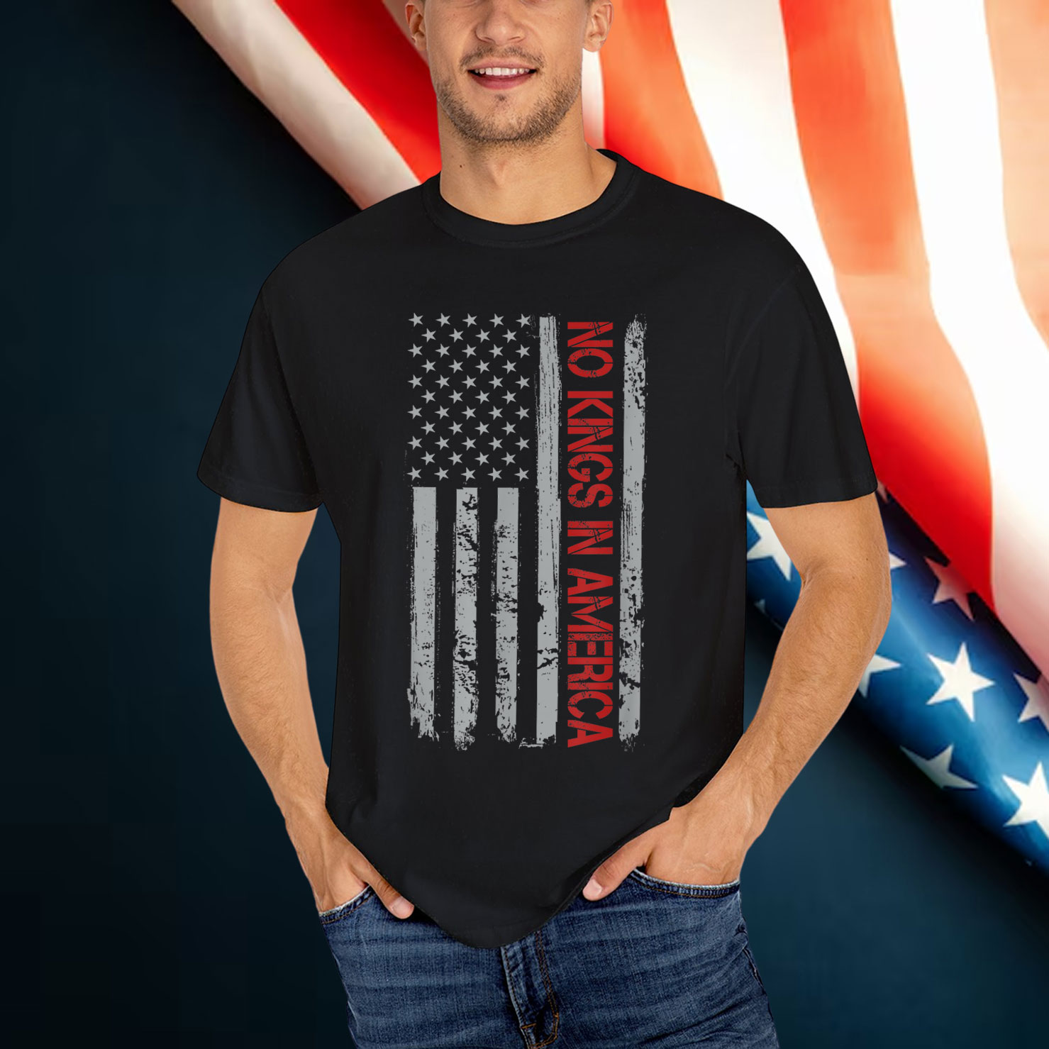 No Kings In America US T-Shirt