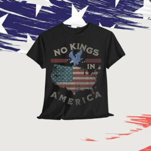 No Kings In America USA Liberty Graphic T-Shirt