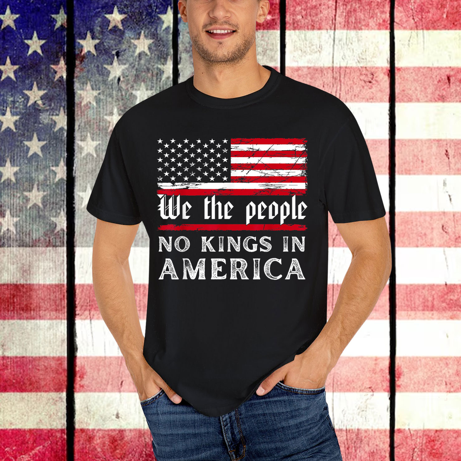 No Kings In America We The People T-Shirt