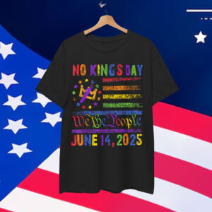 No Kings In America We The People LGBT Retro T-Shirt
