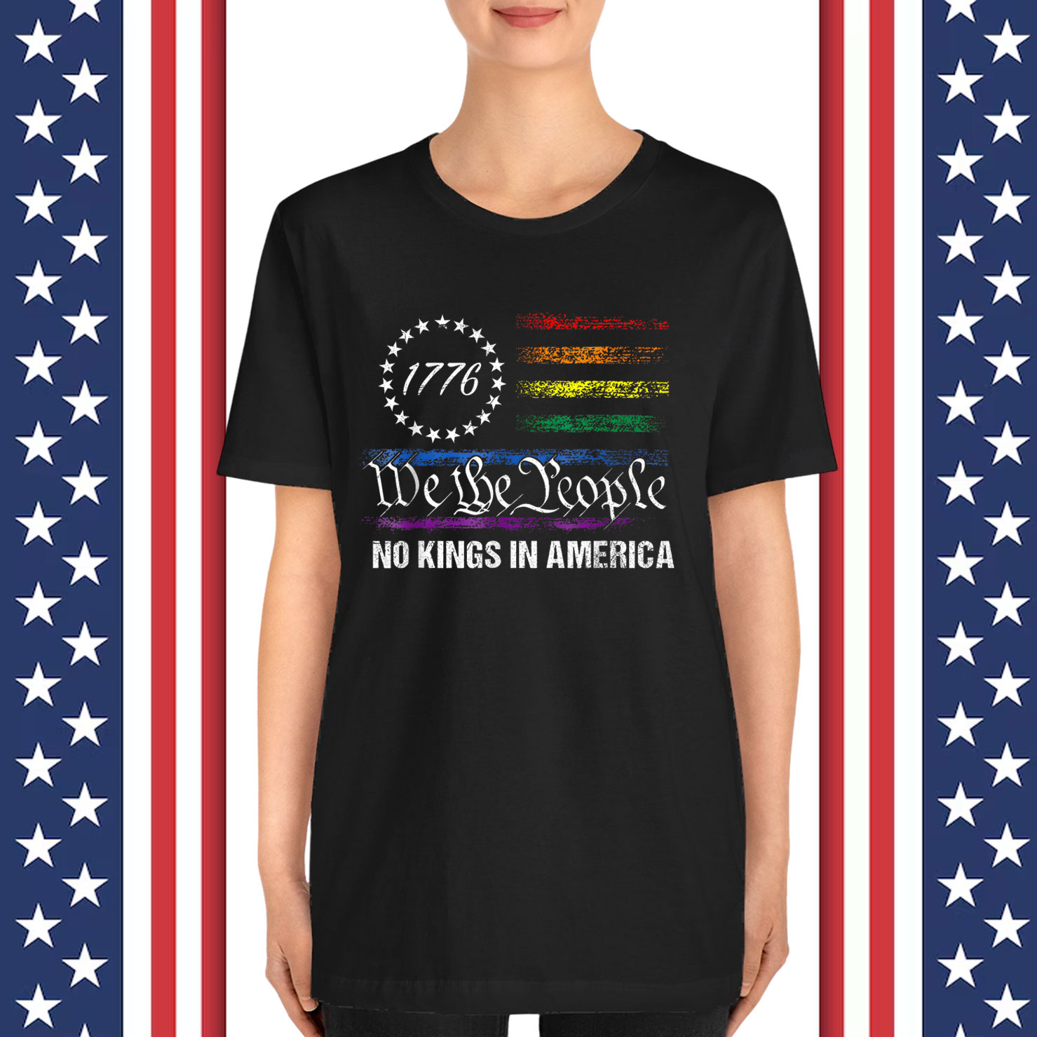 No Kings In America We The People Political T-Shirt