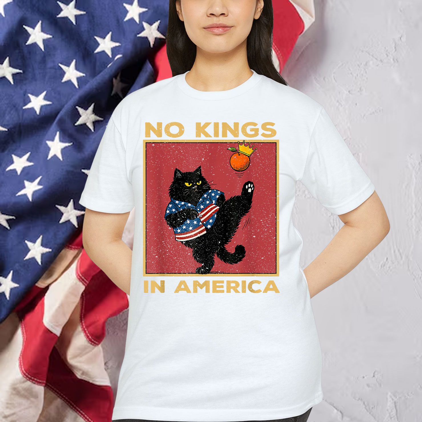 No Kings In America We The People Political For T-Shirt