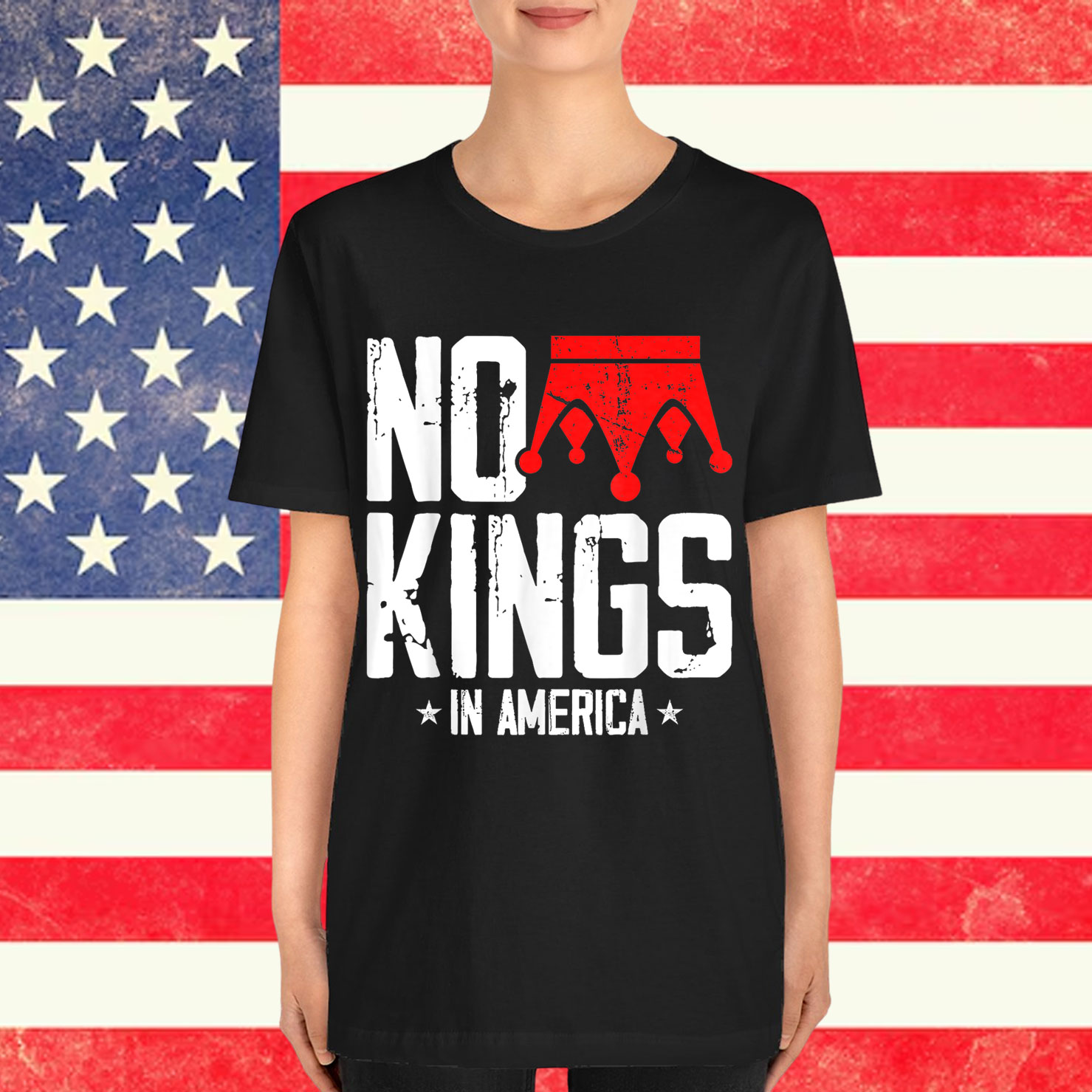 No Kings In America We The People Political Retro Shirt