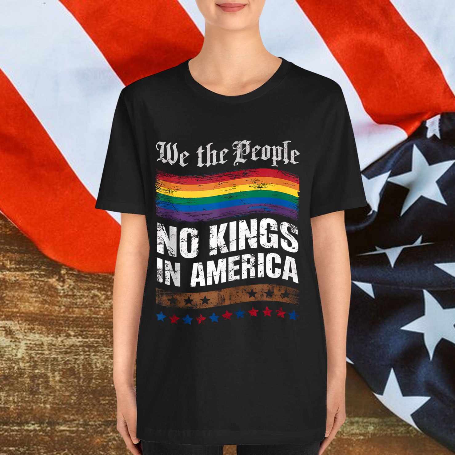 No Kings In America We The People Political T-Shirt
