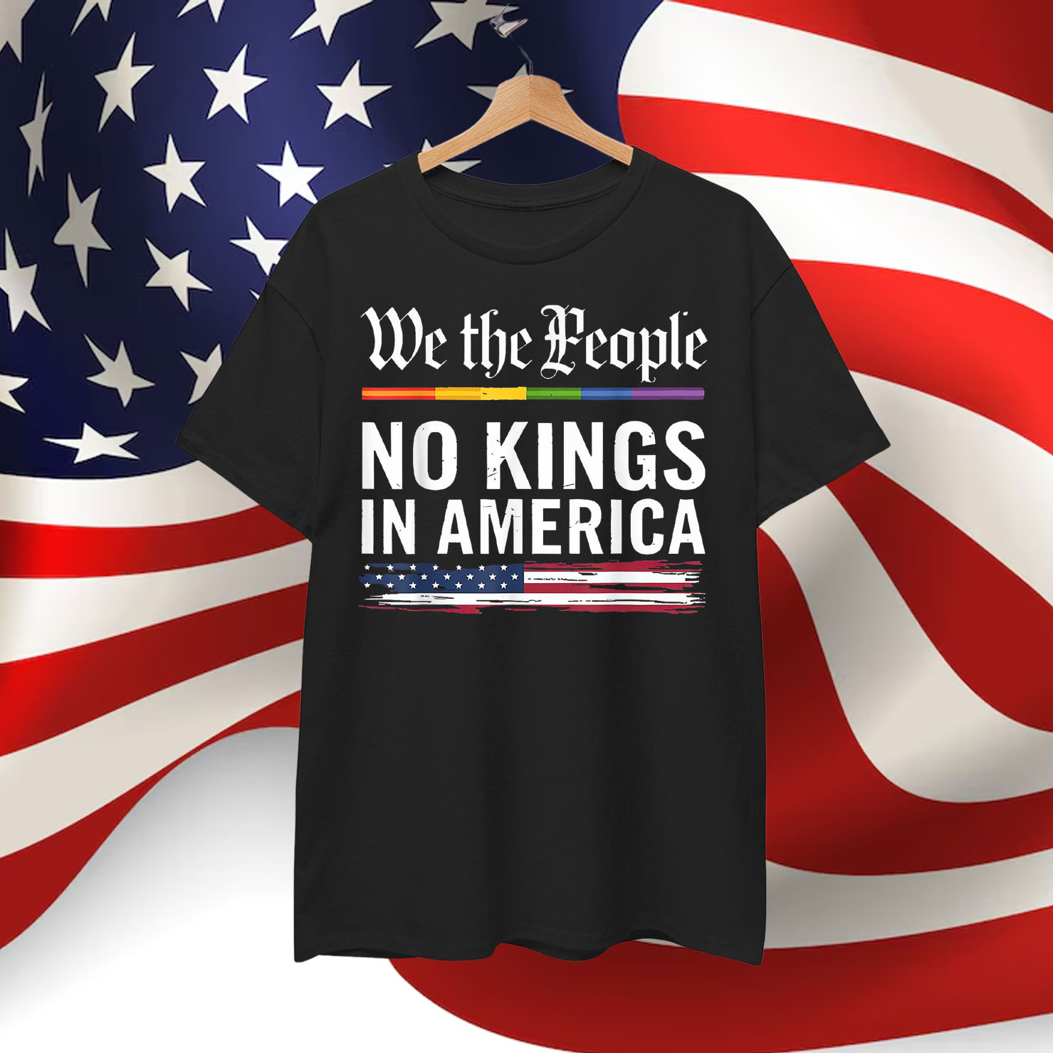 No Kings In America We The People Political T-Shirt