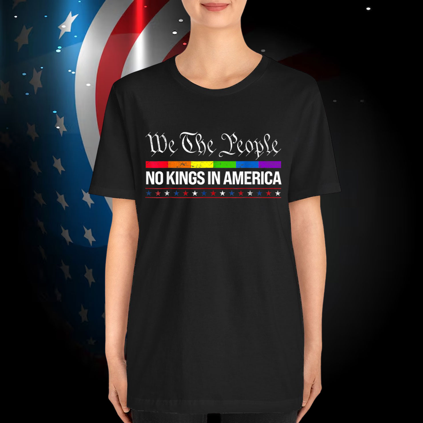 No Kings In America We The People Political T-Shirt