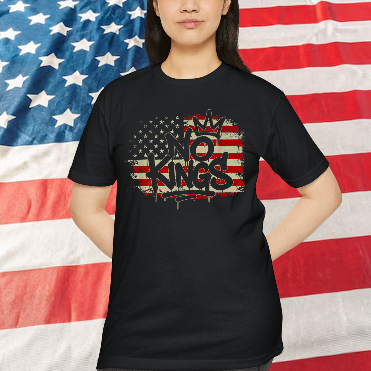 No Kings In America We The People Political USA T-Shirt