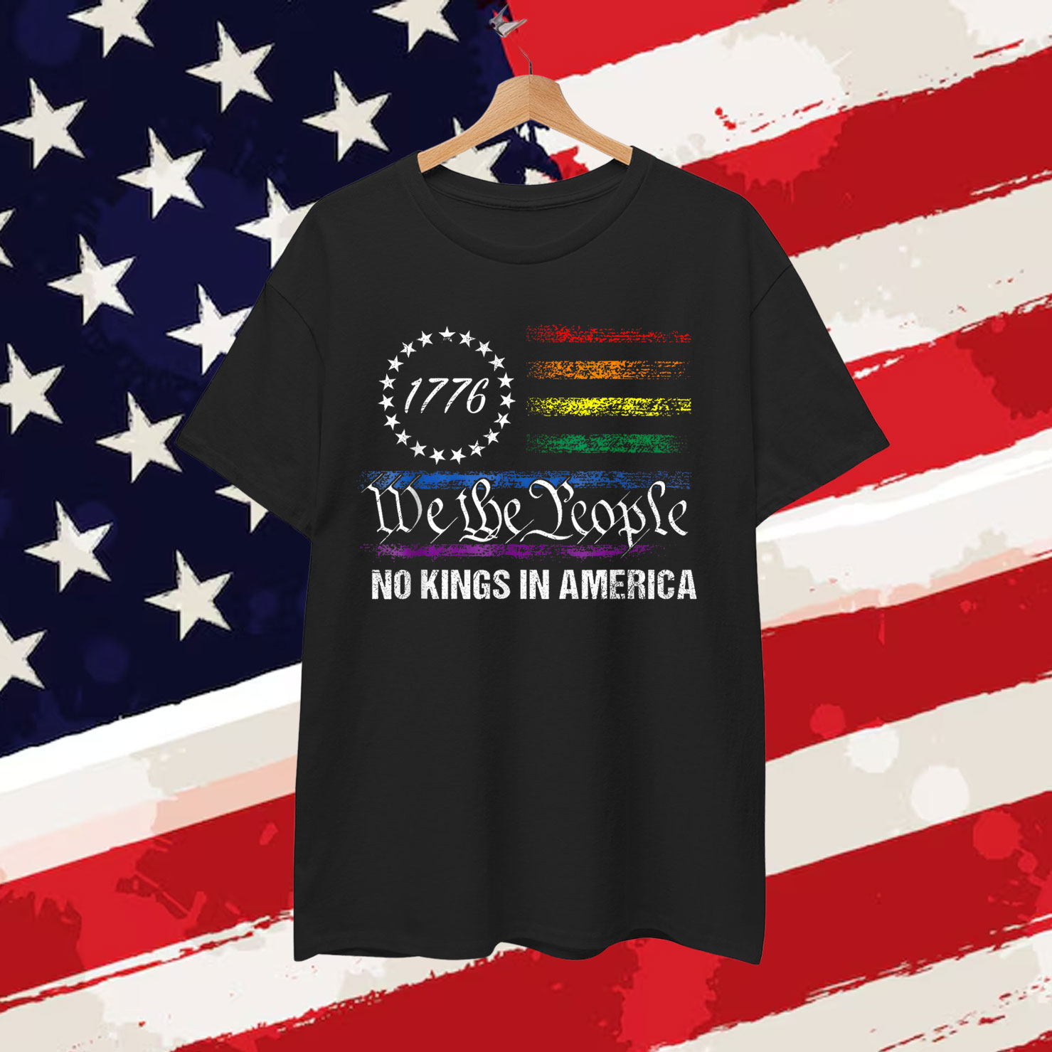 No Kings In America We The People Political T-Shirt