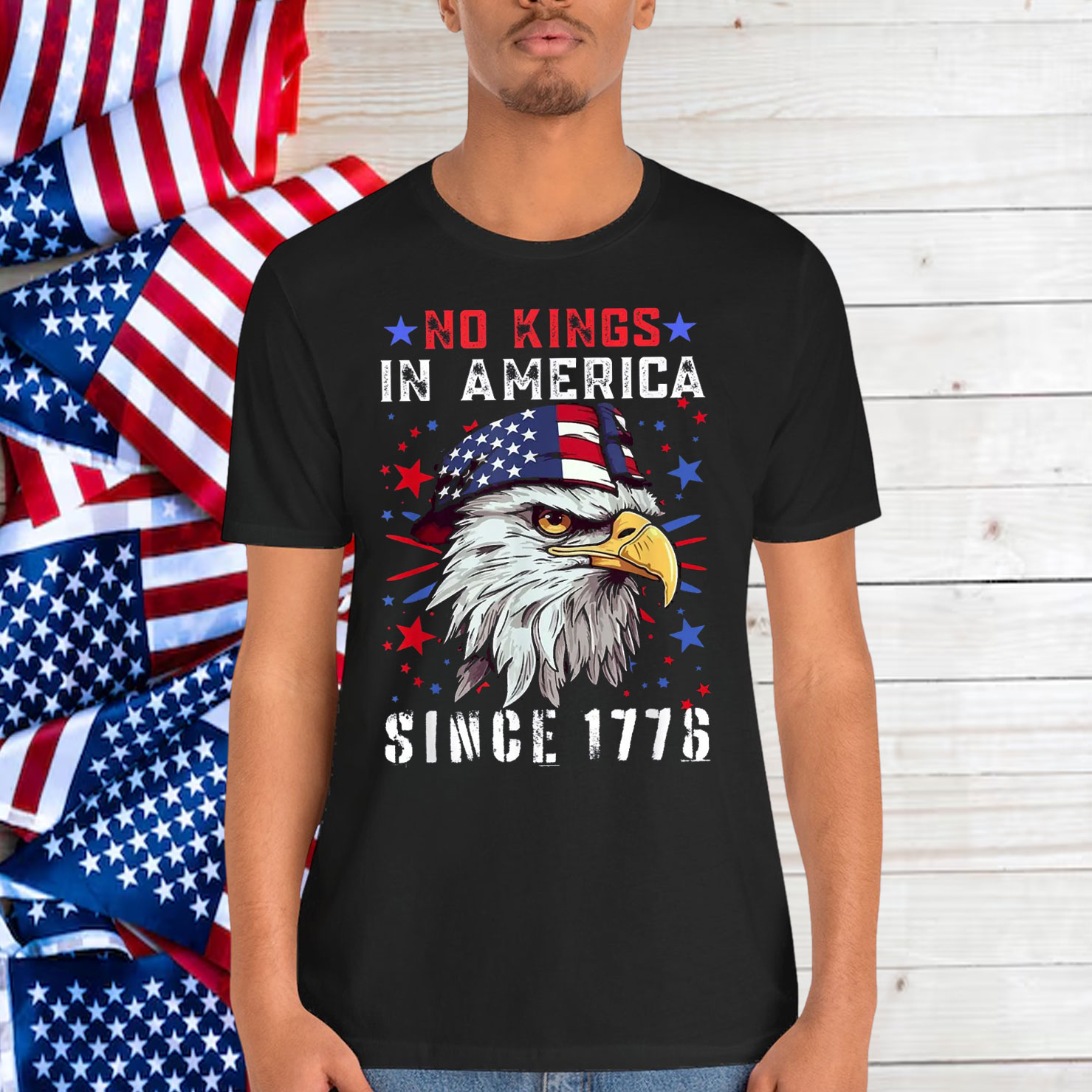 No Kings In USA Rejecting T-Shirt