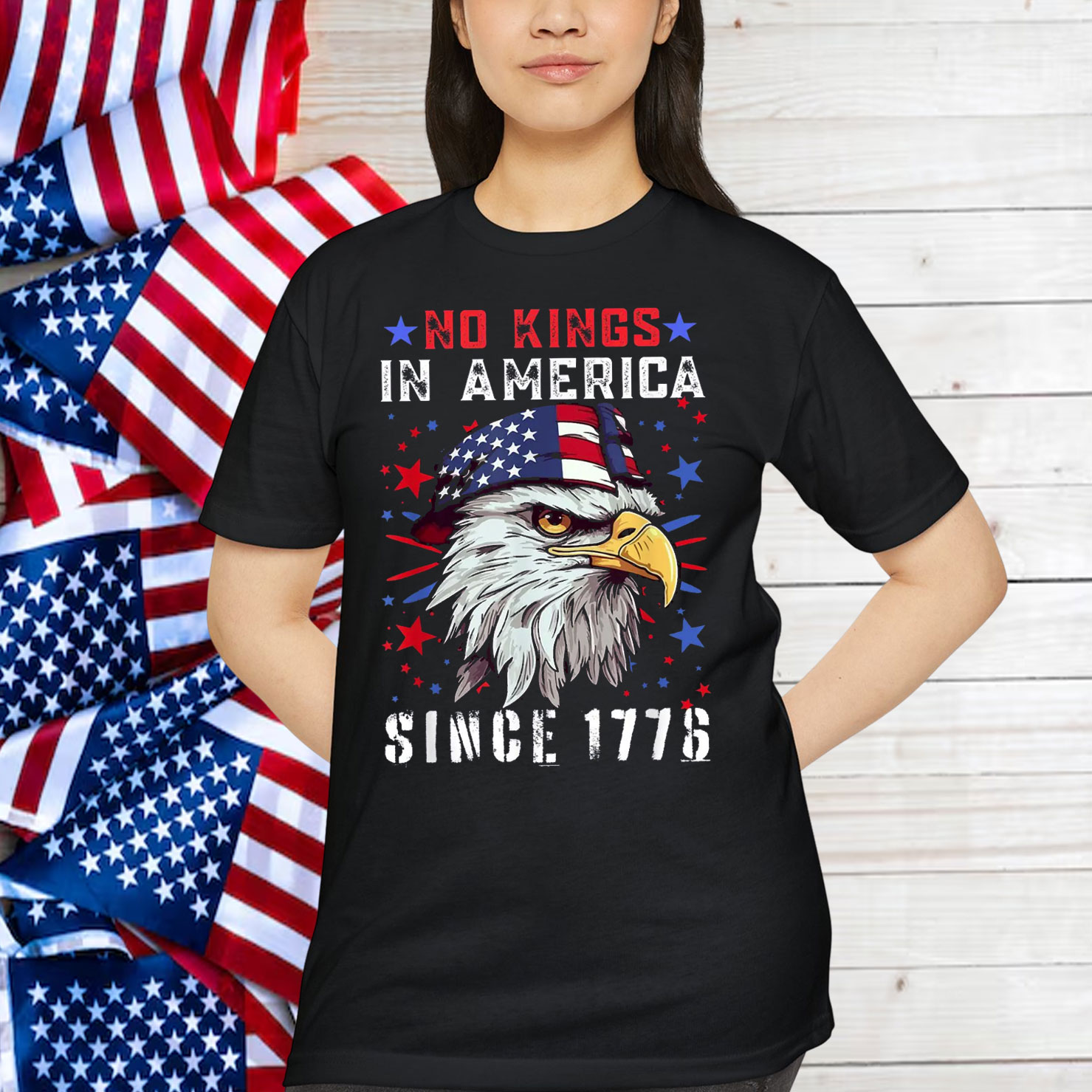 No Kings In USA Rejecting T-Shirt