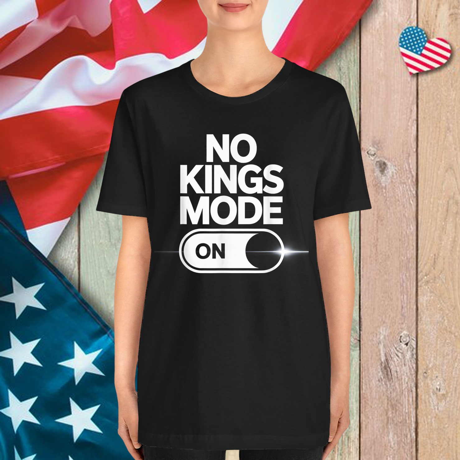 No Kings Mode Rejecting Kings Since 1776 USA T-Shirt