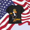 No Kings Political Punk Style Gift for Free Thinkers T-Shirt