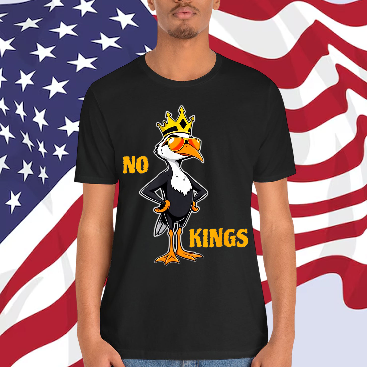 No Kings Political Punk Style Gift for Free Thinkers T-Shirt