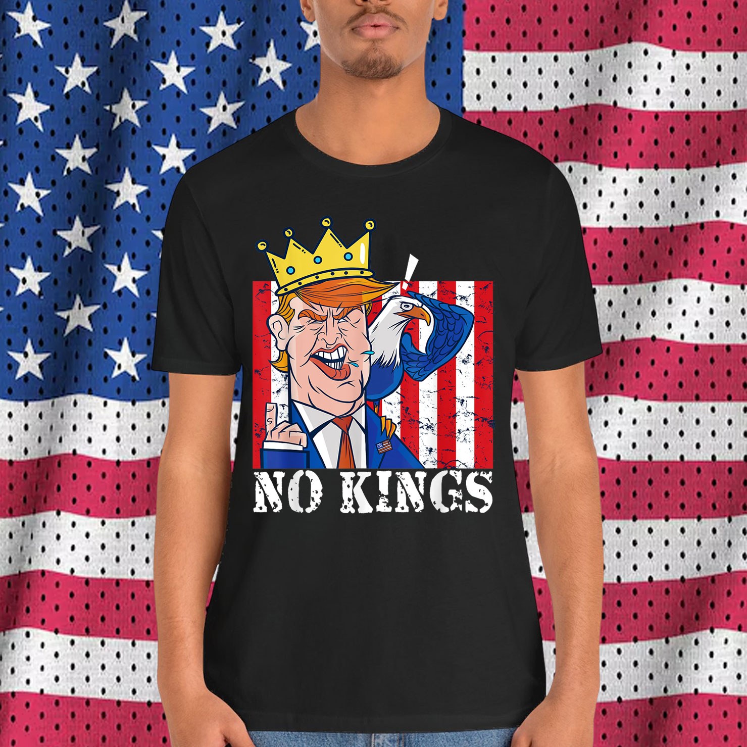 No Kings Presidents Are Not Kings Funny Political Statement T-Shirt