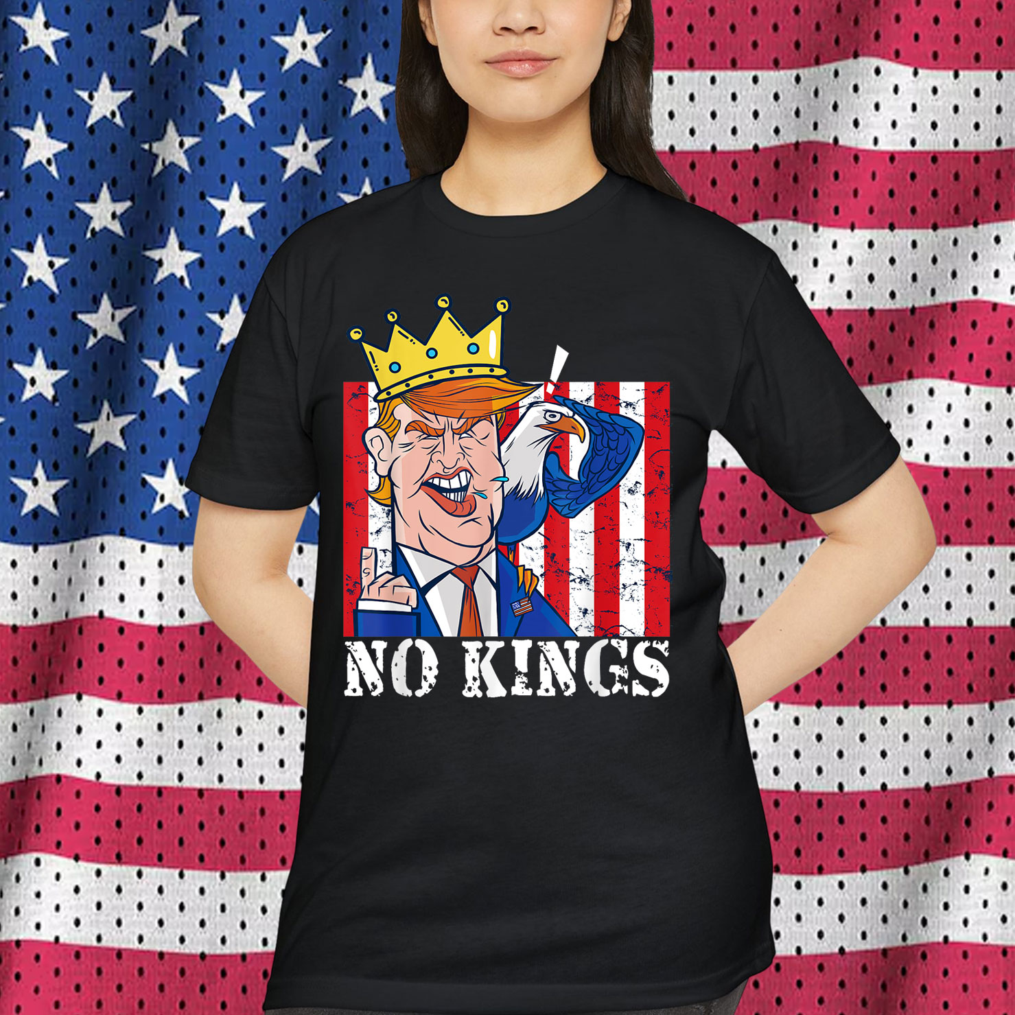 No Kings Presidents Are Not Kings Funny Political Statement T-Shirt