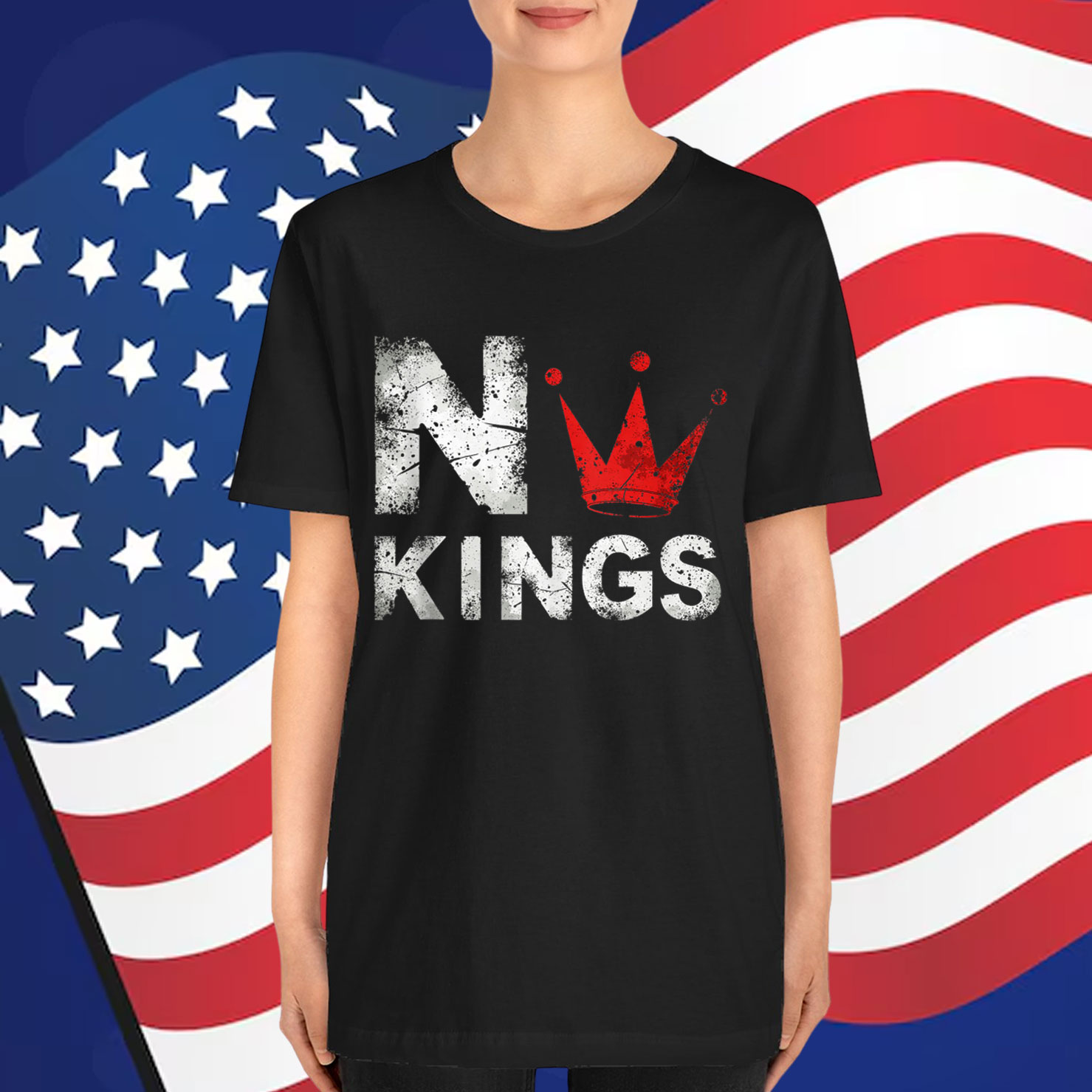 No Kings Protest Democracy Sign T-Shirt