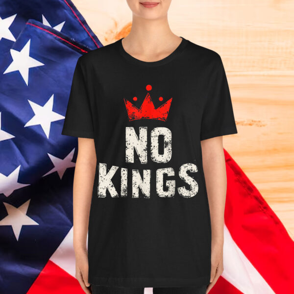 No Kings Protest Democracy Sign Shirt