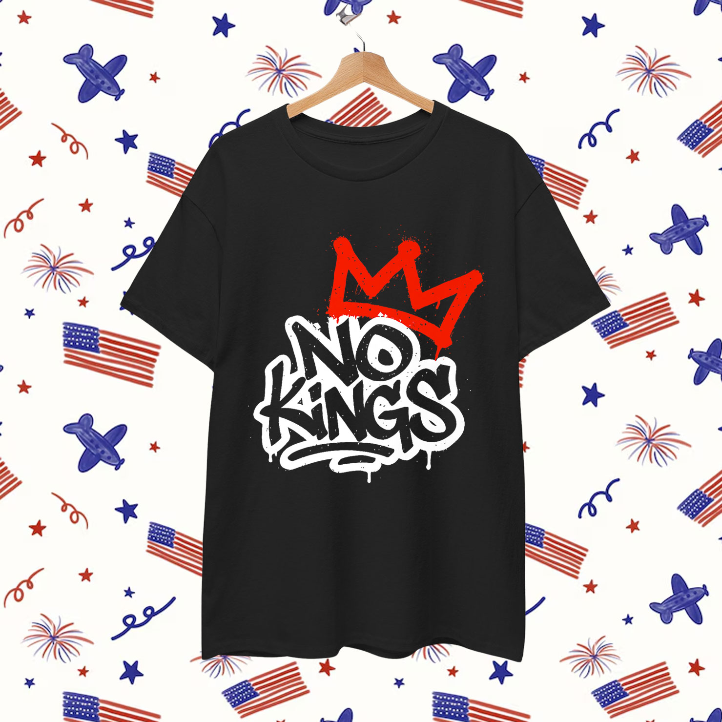 No Kings Protest Sign Premium T-Shirt